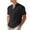 Black, variant on Hawaiian Shirt for Men Short Sleeve,Men Cotton Linen Henley Shirt Casual Short Sleeve Summer T Shirt Pocket Button Tee Top Beach Hippie Shirt