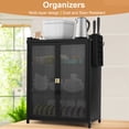 thumbnail image 3 of golytefs 3-Tier Kitchen Countertop Cabinet Dustproof Kitchen Storage Cabinet Dish Cabinet, 3 of 9
