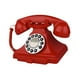 thumbnail image 5 of Teléfono con cable de diseño retro, fácil de usar, ideal para decorar el hogar, cafetería, dormitorio y estudio. Rojo, 5 of 9
