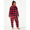 thumbnail image 5 of Joyspun Women’s Plush Hooded Top and Pants, 2-Piece Pajama Set, Sizes XS to 3X, 5 of 5