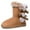 Brown, variant on Pennysue Women Fashion Winter Boots Brown Mid-Calf Faux-Fur Lining Snow Boots 10M