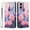 B, variant on ELEHOLD For Motorola Moto G 5G (2024) Floral Embossed PU Leather Wallet Case,Magnetic Flip Folio Card Slots, Kickstand Wallet Case Cover with Wrist Strap,C