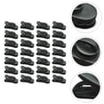 thumbnail image 6 of 100pcs Portable Rotating Headphone Clips Plastic Headset Clamps (Black), 6 of 8