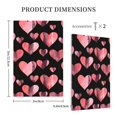 thumbnail image 5 of Zufioo Hearts Print Switch Wall Plate, Dustproof and Heat-resistant Decorative Wall Switch Cover, Suitable for Residential and Commercial Areas-Mid-size, 5 of 8