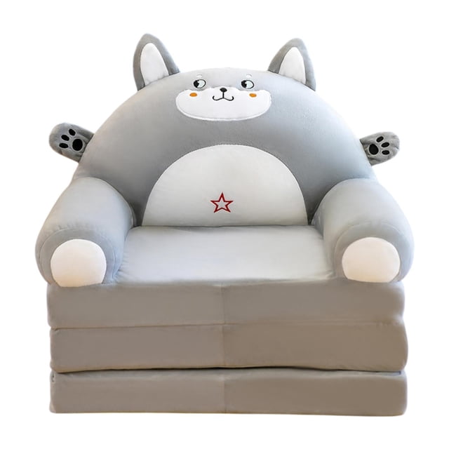Sofá cama plegable con forma de animal, sillón convertible para niños, sillón convertible que ahorra espacio para el jardín de infantes en casa Ratón