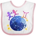 thumbnail image 3 of Inktastic Gemini Constellation Zodiac Sign Illustration Boys or Girls Baby Bib, 3 of 4