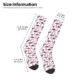 thumbnail image 2 of Naloa Pineapple Flamingo Thigh High Socks Extra Long Stretchy Sock Women Over Knee High Opaque Stocking Daily Wear, 2 of 6