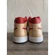 thumbnail image 4 of Ni - ke Size 9.5 - Air Jordan 1 Mid Light Curry Cardinal Red, 4 of 5