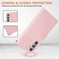 thumbnail image 5 of Allytechgroup Wallet Flip Case for Samsung Galaxy S25 with Lanyard, Built-in Credit Card Slot RFID Blocking PU Leather Stand Case Shockproof Full Body Cover for Galaxy S25 Women Girls, Rosegold, 5 of 5
