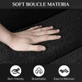 thumbnail image 4 of avobird 81" premium Teddy fabric sofa with 3 Pillows, Modern Deep Seat 3 Seater Boucle Sofa, Oversized Loveseat Sofa for Living Room, Black, 4 of 5