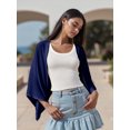 thumbnail image 4 of LMLYSoH Shrug Cardigan for Women Fashionable Lightweight Solid Color Open Front Loose Cover Up, 4 of 9