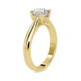 thumbnail image 2 of Diamond-Capitals 2.00 Carat Genuine Round Cut Solitaire Moissanite (D/VVS1) Ring for Wedding Gifts Solid 18K Yellow Gold Size 9, 2 of 5
