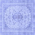 thumbnail image 1 of Ahgly Company Indoor Square Abstract Blue Modern Area Rugs, 3' Square, 1 of 4