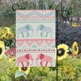 thumbnail image 2 of SKYSONIC Retro Pattern of Elephant Double-Sided Printed Garden House Sports Flag - 12x18in Polyester Decorative Flags for Courtyard Garden Flowerpot, 2 of 2