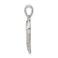 thumbnail image 2 of Sterling Silver Diamond Cut Heart Pendant, 2 of 5