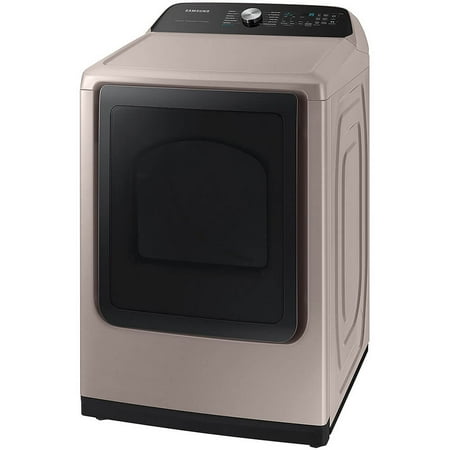 Samsung - 7.4 Cu. Ft. Smart Electric Dryer with Steam Sanitize+ - Champagne