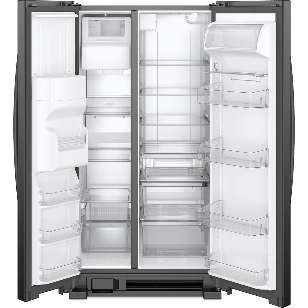 Whirlpool Wrs321sdh 33" Wide 21.4 Cu. Ft. Side By Side Refrigerator - Black