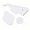 White(Black), variant on LOOKSEVEN LP Style Guitar Pickguard & Back Plate Cover Set 1-3 Ply Replacement Parts Compatible with Les Paul Style Guitars Multiple Color Options-Black