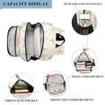 thumbnail image 3 of FORMRS Unisex School Backpack 17" Student Travel Bag with Laptop Compartment, Pastel Pink Geometric, 3 of 7