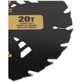 thumbnail image 5 of Hoja de sierra circular DEWALT DW3174 de 20 dientes para madera tratada, 5 of 5