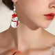 thumbnail image 4 of Collar de Papá Noel Pendientes colgantes de copo de nieve Linda decoración navideña $ Pendientes de la serie navideña $ Personalidad Temperamento de moda Lindos pendientes navideños, 4 of 4