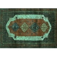thumbnail image 1 of Ahgly Company Indoor Rectangle Persian Turquoise Blue Traditional Area Rugs, 2' x 3', 1 of 4