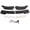 White, variant on BIMZUC Universal 6 Pieces 59 in / 150cm Front Bumper Lip Separator Double Layer Auto Chin Diffuser Splitter Replacement Kit, Carbon Fiber Pattern Black