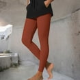 thumbnail image 7 of Women's Soft High Waisted Microfiber Leggings Full Length Slim Fit Lightweight Everyday Basic, 7 of 7