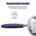 thumbnail image 3 of OAZOUF Cat Litter Scoop: Metal Kitty Litter Scoop with Reinforced Comfortable Handle, Double Mesh Design, Heavy Duty, Durable, Poop Sifting, for Litter Box, Blue (Standard), 3 of 10