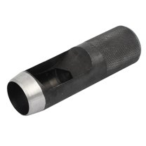 Unique Bargains Leather Gasket Strap Belt Hollow Hole Punch Hand Tool Black 25mm Dia