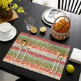 thumbnail image 4 of Pioneer Flower Floral Print Pattern Summer Placemats Table Placemats Set Of 4-Linen Kitchen Washable Placemats Table Mats 12x18 Inch Non-Slip Heat Resistant, 4 of 5