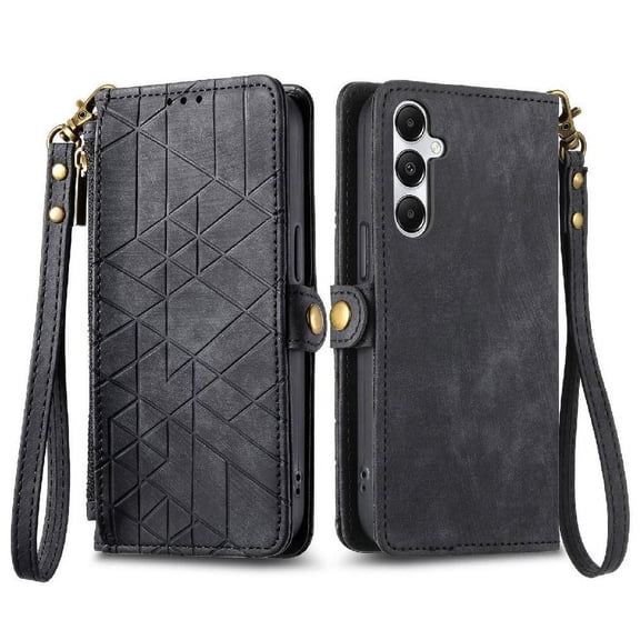 Flip Case for Samsung Galaxy A17 Shockproof Wallet Simple Business Leather Case Flip Cover