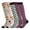 5 Pairs-Multicoloured c, variant on KAWELL Compression Socks for Women and Men, 15-20 mmHg Support Knee High Socks for Running,Nursing,Athletic