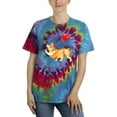 thumbnail image 1 of Welsh Corgi W Heart Balloon Tie Dye Spiral Women -Image by Shutterstock, Female Small, 1 of 4