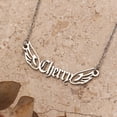thumbnail image 3 of Personalized Custom Name Wings Necklaces Stainless Steel Letters Pendant Chain Choker for Women Christmas Jewelry Gift﻿, 3 of 5