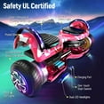 thumbnail image 3 of SISIGAD Upgraded Hoverboard with Bluetooth Speakers & LED Light, 6.5" Tires Dual Powerful Motor All Road Self Balancing Scooter, 3 of 7