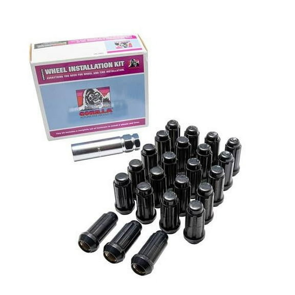 Gorilla Automotive 23-PK 14-1.50 JEEP SPLINE WIK LOCKS CHR SD Spline Lug Nut Install Kit, KJPSL-14150GR