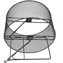 PAMINGONO Durable Iron Hamster Exercise Wheel for Pet Use Black with Comfortable Size 8.66 Inches
