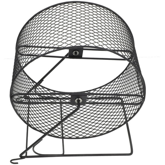 PAMINGONO Durable Iron Hamster Exercise Wheel for Pet Use Black with Comfortable Size 8.66 Inches