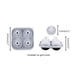 thumbnail image 2 of Silicones Football Ice Compartment Ice Puck Molds Silicones Ice Compartment Ice Puck Ice Cubes Instant Ice Box Whiskey Ice Puck Molds, 2 of 2