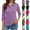 03# Light Purple, variant on Women'S 3/4 Sleeve Collared Button Down Polo Shirts 2026 Spring Business Work Trendy Tops,Gray L