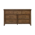 thumbnail image 3 of Liberty Furniture Carolina Park 7 Drawer Bedroom Dresser - Brown, 3 of 13