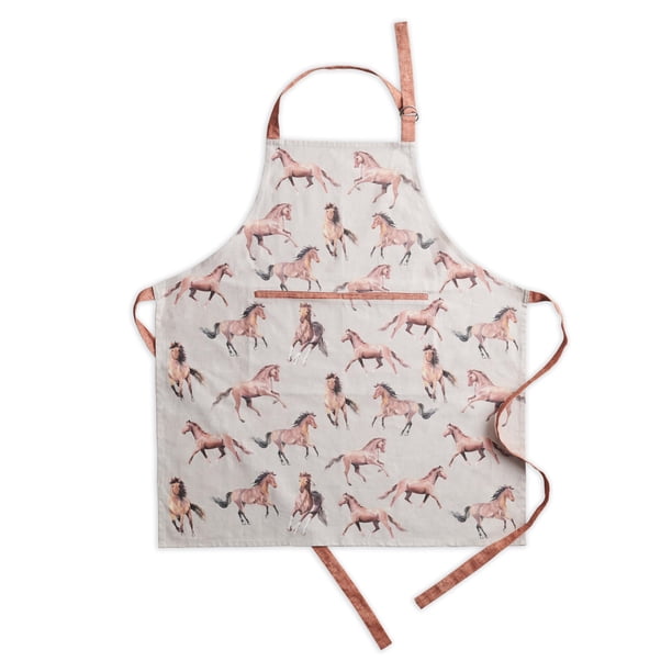 Delantal Maison d' Hermine para mujer con bolsillo 100% algodón 27.50""x31.50"" 1 pieza Correa ajustable para el cuello y lazos largos Delantal Hombre, Chef, Boda, Cocina, Jardinería, Servidor Primave