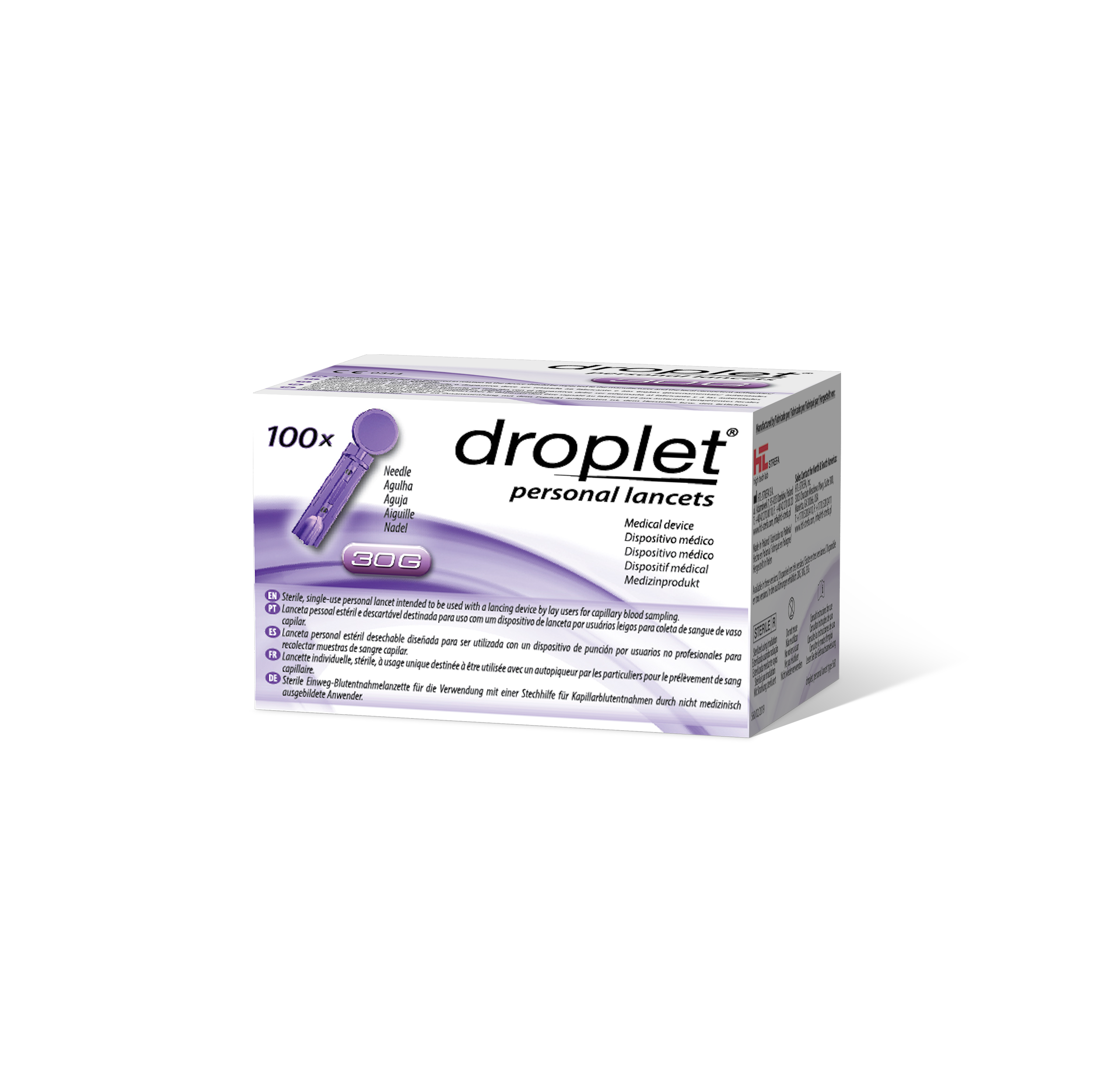 Droplet Genteel 30g Lancets 100