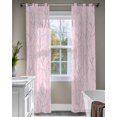 thumbnail image 4 of Pink Branches Sheer Curtains 84 Inch Length 2 Panels Set for Living Room/Bedroom, Vintage Art Farmhouse Kitchen Curtains with Grommet Semi-Sheer Curtains Drapes Voile Window Treatments 42"x84"x2, 4 of 7