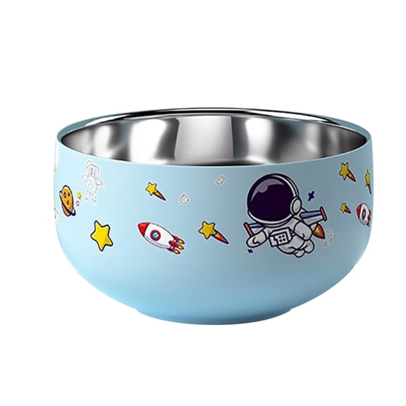 Stainless Baby Bowls With Removable Silicone Toddler Bowls Kids Bowls Anti Scald Snack Container For Feeding Dishwasher