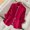 Red, variant on GaThRRgYP Open Front Blazers Jackets,Ladies Solid Color Lapel Button Elegant Suit Jacket Red S