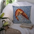 thumbnail image 3 of Carolines Treasures 8153PW1414 Cooked Shrimp Cool Blue Water Fabric Decorative Pillow, 14Hx14W, multicolor, 3 of 4