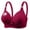 Wine#womens plus size bra, variant on FAVIPT Women Wireless Bra Floral Print Daily Underwear Breathable Adjustable Comfort Bralettes for Old Women 2025 Gray,XS