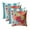 Artistic Floral and Cancun & White Stripe, variant on RSH Décor Indoor Outdoor Set of 4 Rectangle Lumbar Pillow Weather Resistant 20" x 12", Artistic Floral and Cancun